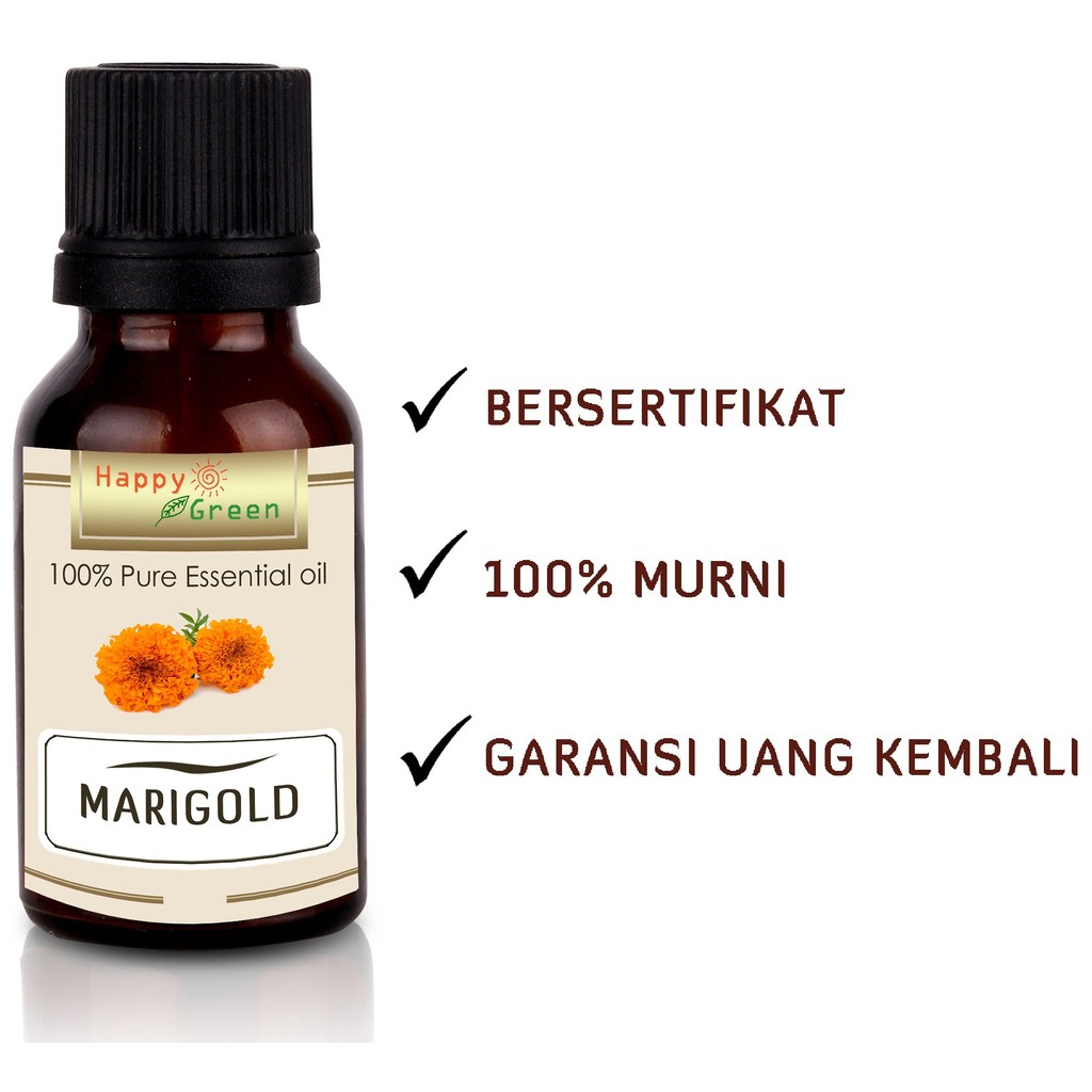 Happy Green Marigold Essential Oil - Minyak Bunga Marigold 100% Murni