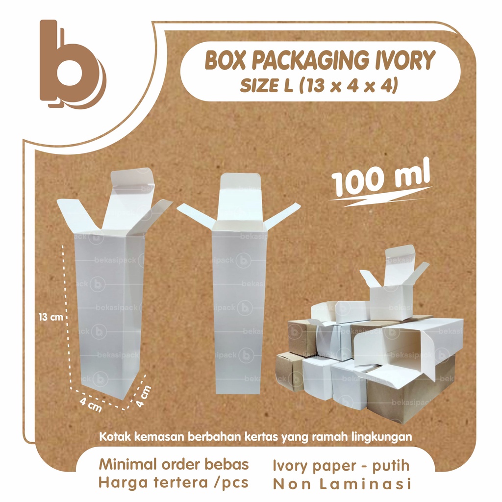 

Box Packaging Ivory Natural 13x4x4 I BPI00266