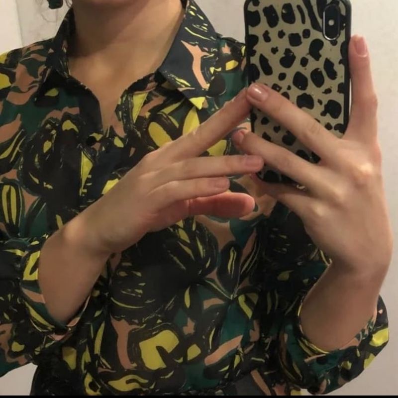 Dress Zara Hijau AVA CHARMING Platinum Fashion Mall Import Bangkok