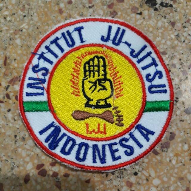 BADGE JUJITSU BET IJI LOGO EMBLEM BORDIR KOMPUTER