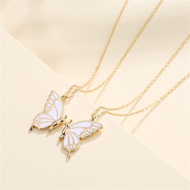 IFYOU Kalung Choker Desain Kupu-Kupu Warna-Warni Gaya Korea Untuk Wanita