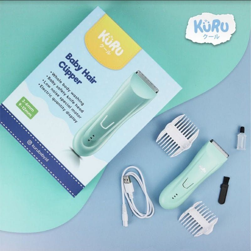 Kuru Baby Hair Trimmer Baby - Kuru Alat Cukur Rambut Bayi - Electric Hair Clipper - Mesin Potong Rambut Elektrik