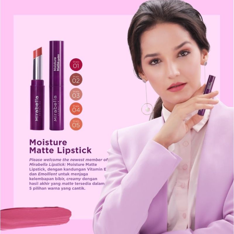 Mirabella Moisture Matte Lipstick