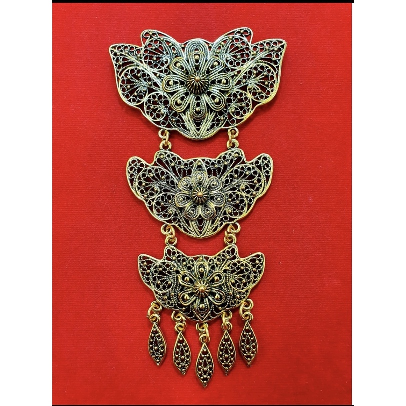 Bros Kebaya Size Besar/Bros Susun/Bros Kutubaru-New D - Emas Bakar