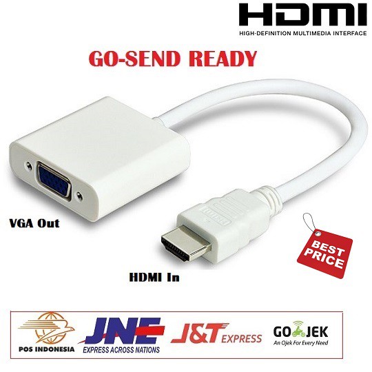 CONVERTER HDMI To VGA Adapter (Kabel Konverter)