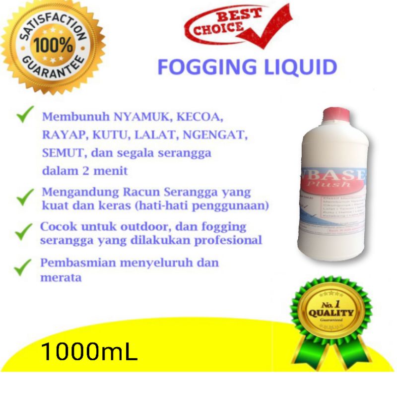 WBASE+ Obat Fogging Nyamuk siap pakai untuk DBD Cikungunya Kecoa Lalat Tawon Laba-laba Serangga besa