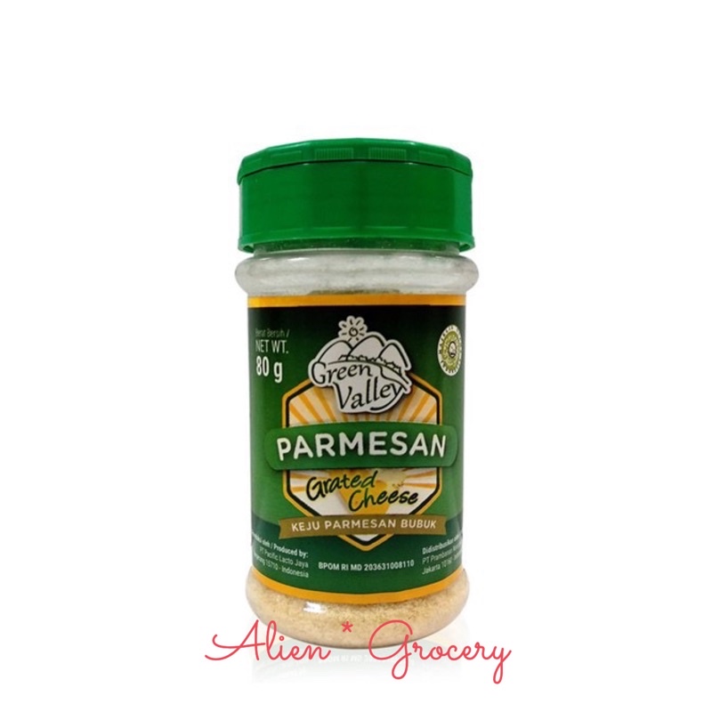 Green Valley Grated Parmesan Cheese Keju Tabur 80gr