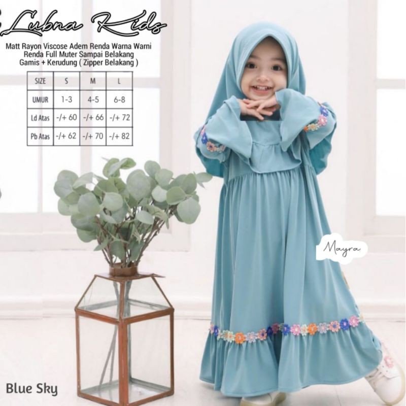 set gamis syari kid LUBNA by mayra