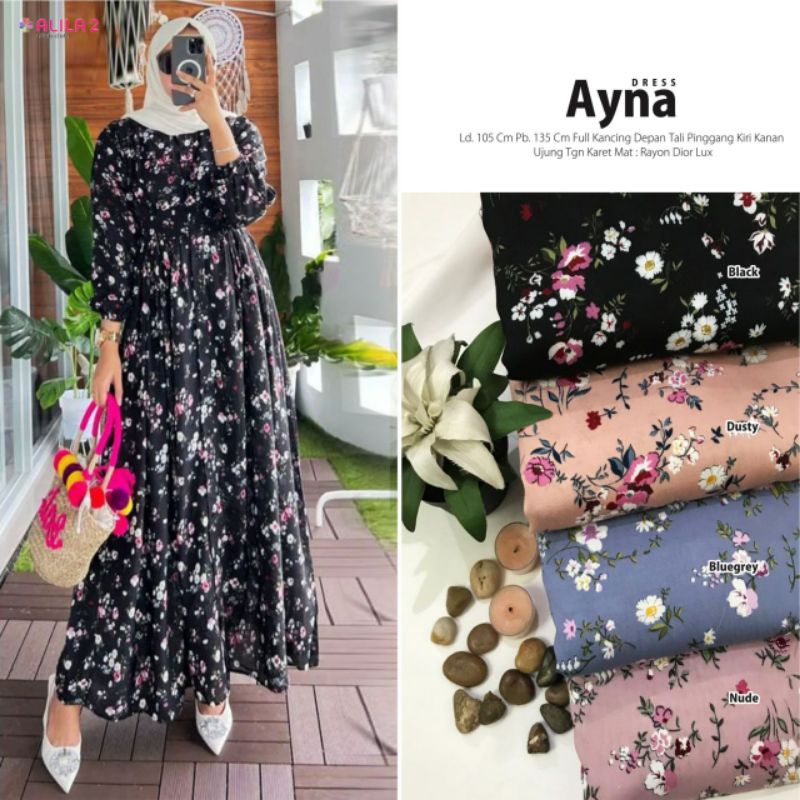 ayna dress gamis muslim maxi by alila