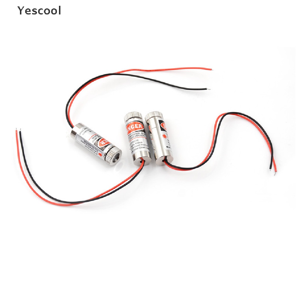 Yescool 650nm 5mW Red Point / Line / Cross Laser Module Head Glass Lens Focusable .