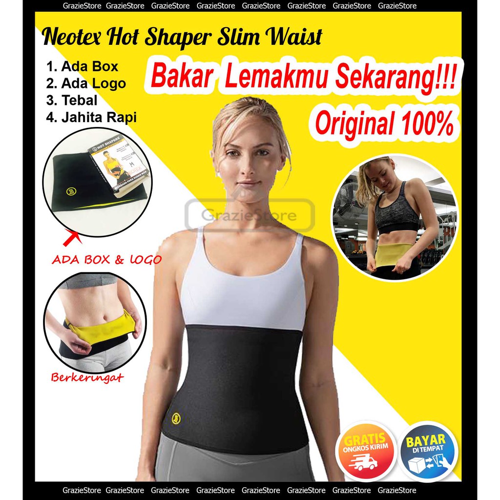 [BISA COD] Korset Pelangsing Neotex Hot Shaper Slim Waist Penghancur Pembakar Lemak Perut Tebal