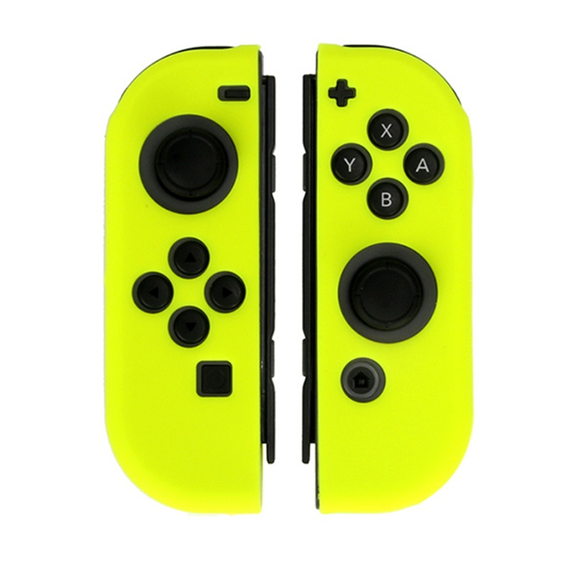 Vivi 2pcs Case Cover Pelindung Controller Nintendo Switch Oled Kiri / Kanan Bahan Silikon Anti Slip