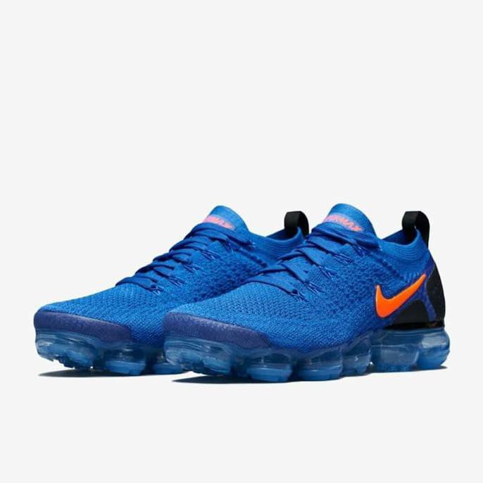 Kualitas Terbaik Nike Vapormax Flyknit 2.0 Blue Man Premium Quality Sepatu Running Kets SDWEP