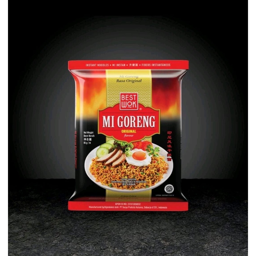 

READY - MIE BEST WOK - Mie goreng - VIral - Spicy - Original - Blackpaper HALAL