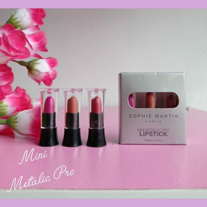sophie martin mini metalic pro lipstik SBMMPL3