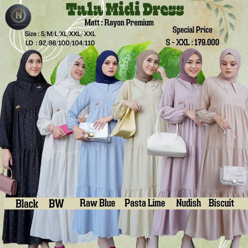 SPECIAL PRICE ✔️ TALA MIDI DRESS ✔️ NADHEERA LUXURY