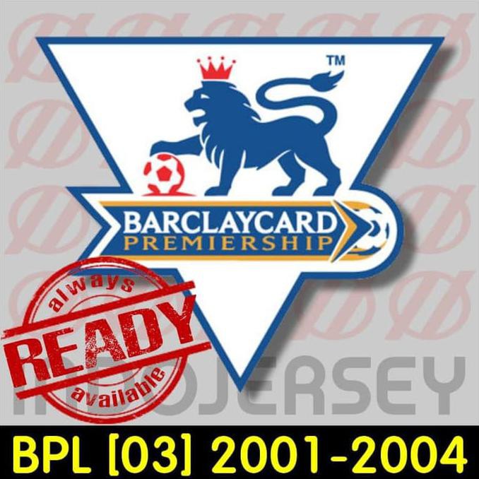 Ready Stock Patch Badge Flock Epl Bpl Liga Inggris - Bpl 03 2001-2004