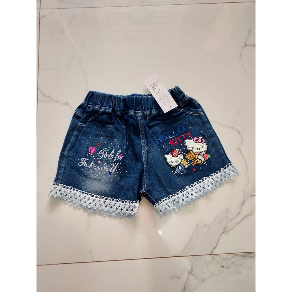 CELANA DENIM HK/HOTPANTS ANAK CEWE JEANS DENIM/CELANA ANAK PEREMPUAN