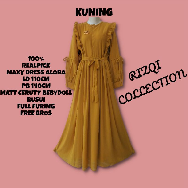 GAMIS BUSUI//KAYANA DRESS//FREE BROSS//DRESS CERUTY BEBYDOOL ARMNANY RIZQI COLLECTION