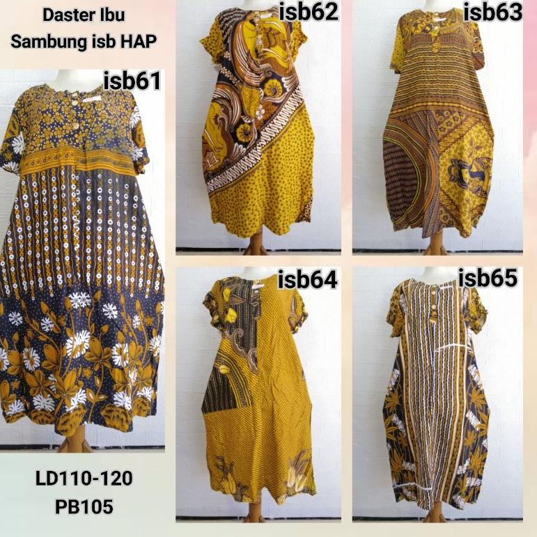 "AND.25Au22ᴬ" Daster Ibu Sambung HAP Rijek Sablon LD 116 - 120 Adem Busui (Harap Dibaca Sebelum Memb