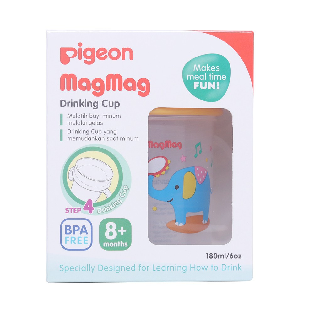 Pigeon Mag-Mag Training Straw Cup Step 3 Botol Minum Bayi Pegangan Dengan Sedotan