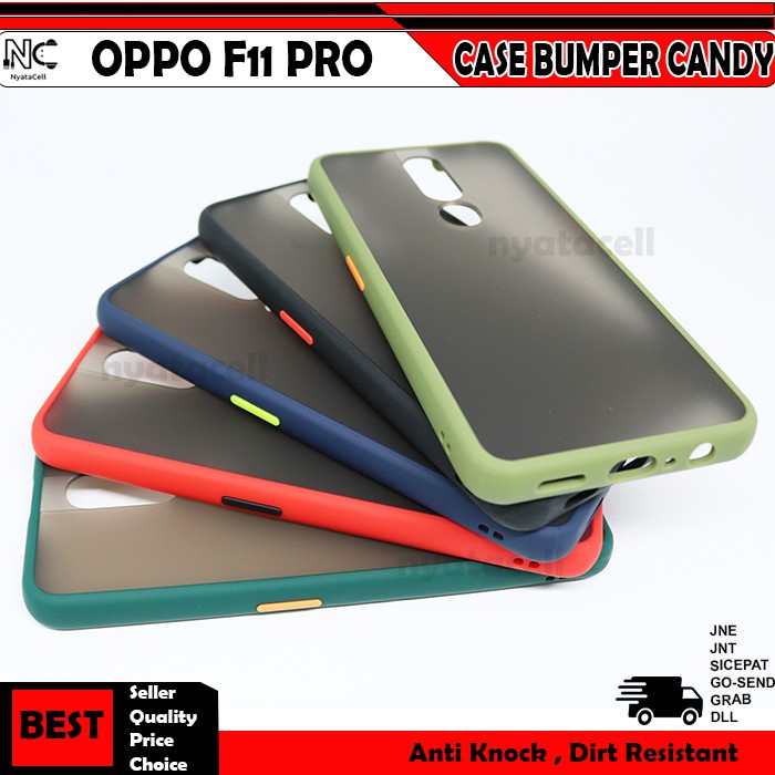 Oppo F1S F5 F7 F9 F11 Pro Neo 9 7 A37 A71 A1K Case Bumper Candy Matte Hybrid Casing Hard Aero-OPPO F11 Pro