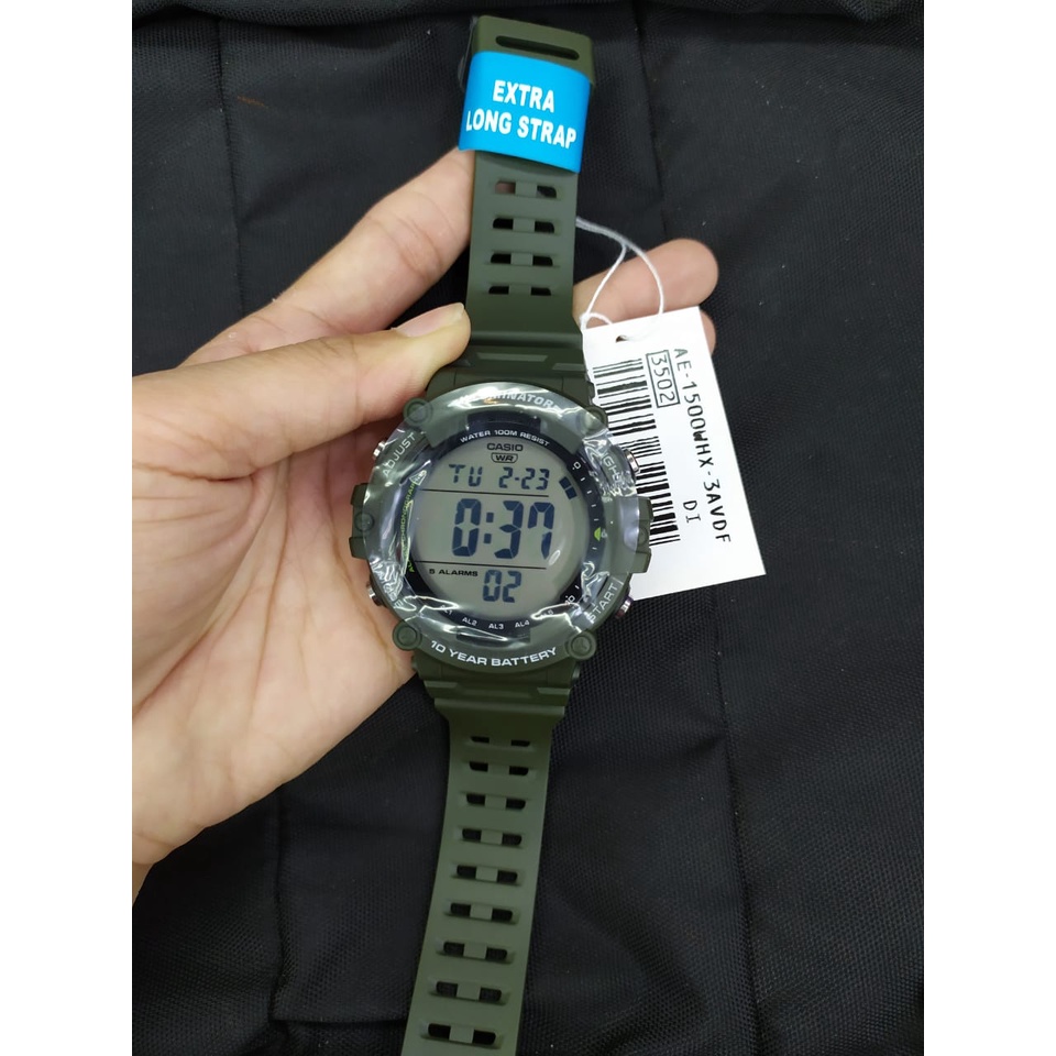 JAM TANGAN PRIA CASIO AE-1500WH-441BVDF/AE-1500WH-1AVDF/AE-1500WHX-1AVDF/AE-1500WHX-3AVDF DIGITAL ORIGINAL