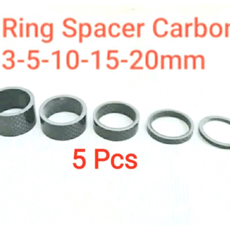 Ring Spacer Carbon Set Spacer Ring Carbon Fork Sepeda