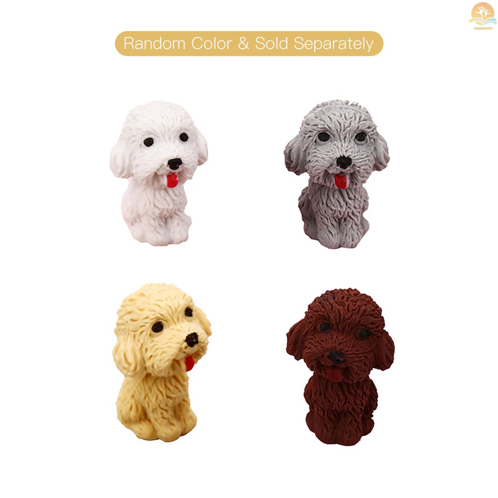 1pc Creative Kids Eraser Cartoon Animal Dog Eraser Random Color &amp; Individual Delivery for Kids Students School Office