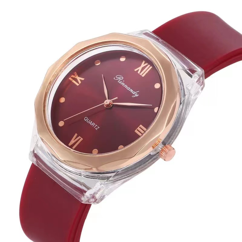 Jam Tangan Wanita Analog Quartz Romawi Dial Bulat Terbaru Korean Import