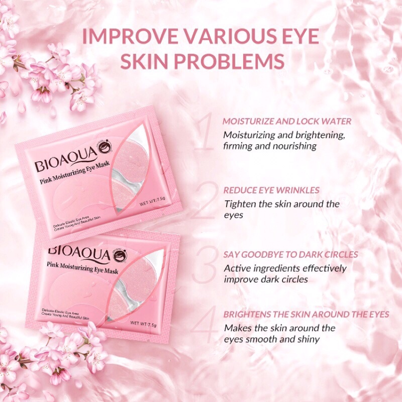 BIOAQUA Eye Mask BPOM Moisturizing Series 7,5g - Masker Mata | bioaqua animal facial sheet mask line