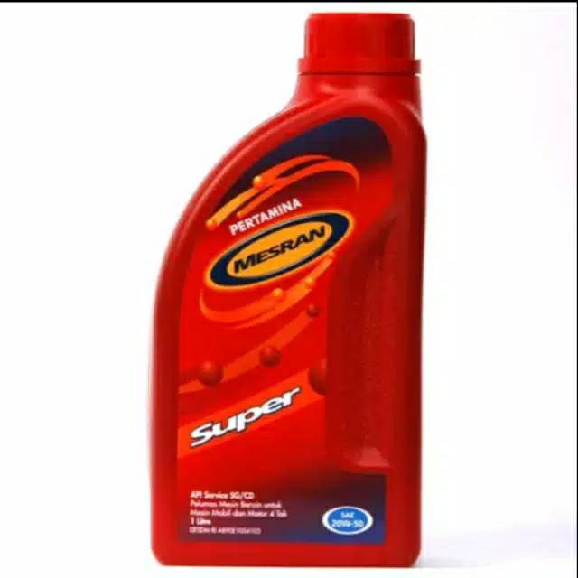 OLI PERTAMINA MESRAN SUPER 1LITER ORIGINAL MURAH