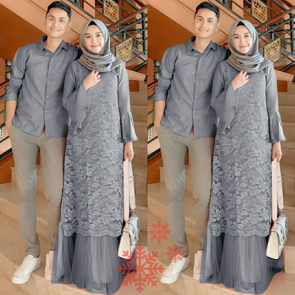 HCL Couple Delano &amp; Soso  - Baju Couple Muslim Terbaru - Busana Muslim Pasangan Trendy