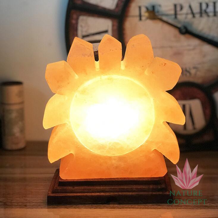 Himalayan Salt Lamp Lampu Kristal Garam Himalaya SUN Shape (RARE Item)