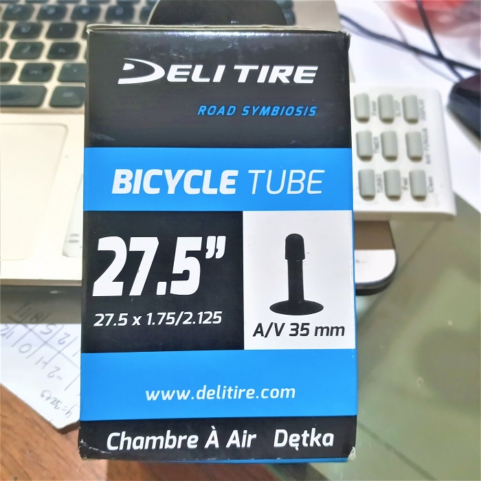 Ban Dalam Sepeda 27.5 x 1.75 / 2.125 Schrader AV 35 MM Deli Tire  20X150 200 Pentil Motor Ban Dalam 