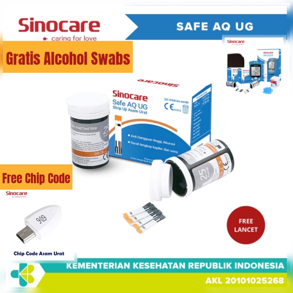 Sinocare Safe AQ UG Paket Hemat Lengkap alat cek gula darah alat ukur gula darah Sinocare Safe Accu Sinocare Safe Accu 2 Sinocare Safe AQ Smart Nesco Autoclick Easytouch Dr Gluco Oncall