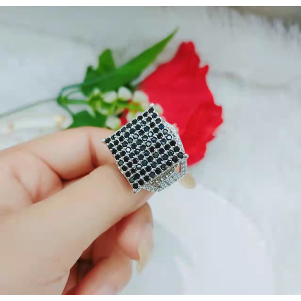 Cincin Xuping Mata Full Lapis Emas Perhiasan Fashion 381