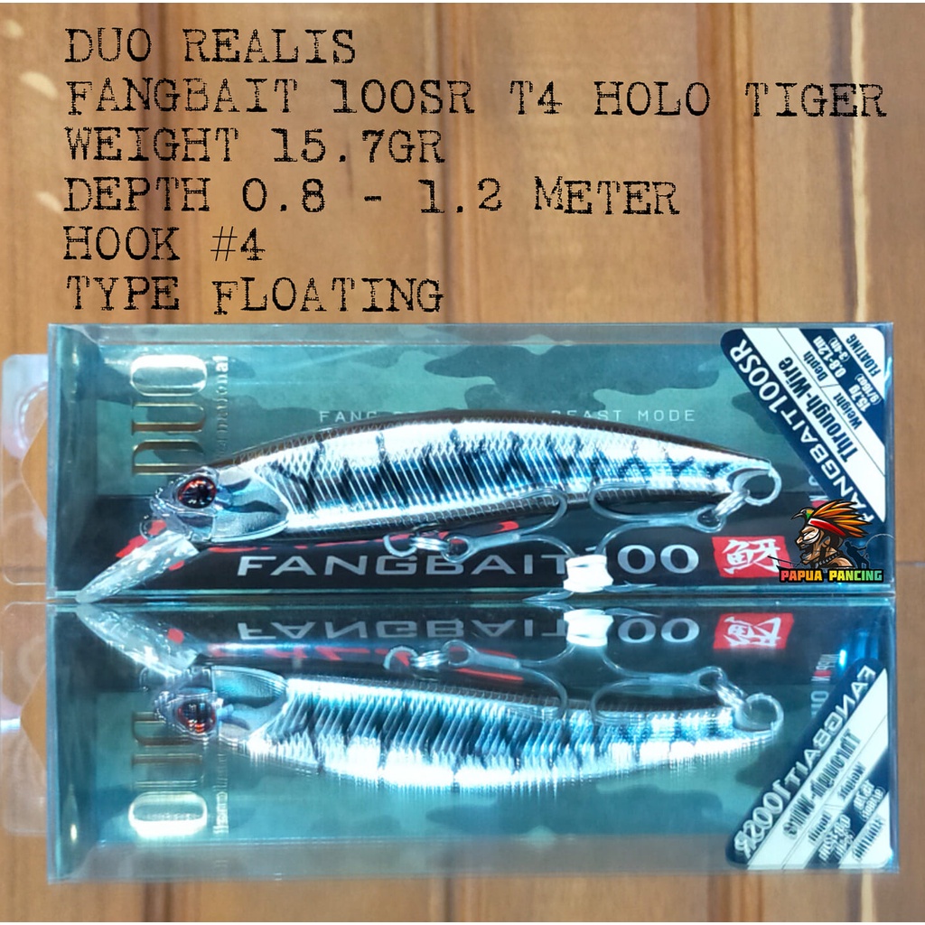 DUO REALIS FANGBAIT 100SR COLOR HALO TIGER