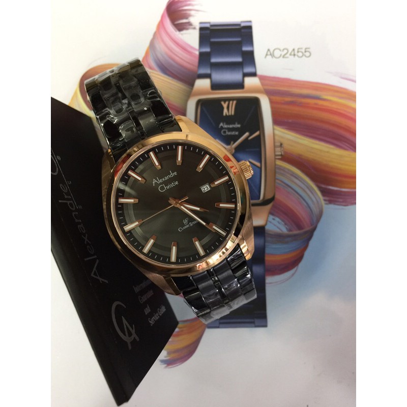 Alexander cristie tali rantai variasi warna pria 8637 MD original