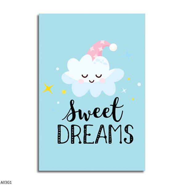 [NEW] Hiasan Dinding / Wall Decoration 13,5cm X 20cm Tema Good Night A03G