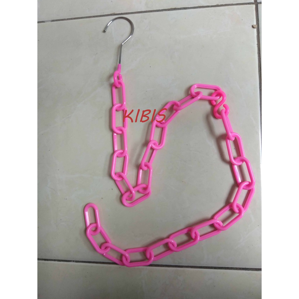 HANGER RANTAI PLASTIK GANTUNGAN HANGER PLASTIK GANTUNGAN BAJU GROSIR
