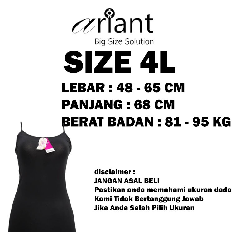 Tank top Wanita Tengtop JUMBO Tangtop Big size Tali Kecil