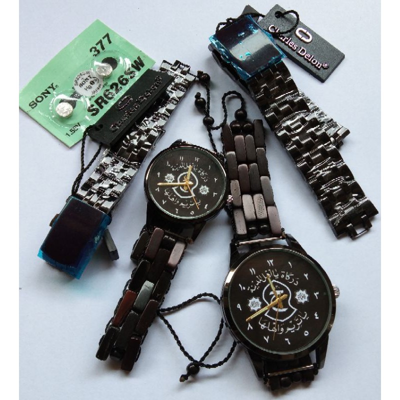 JAM TANGAN COUPLE TALI KAOKA,KOKKA,KAOKAH [ Tahan Air ] free pasang nama