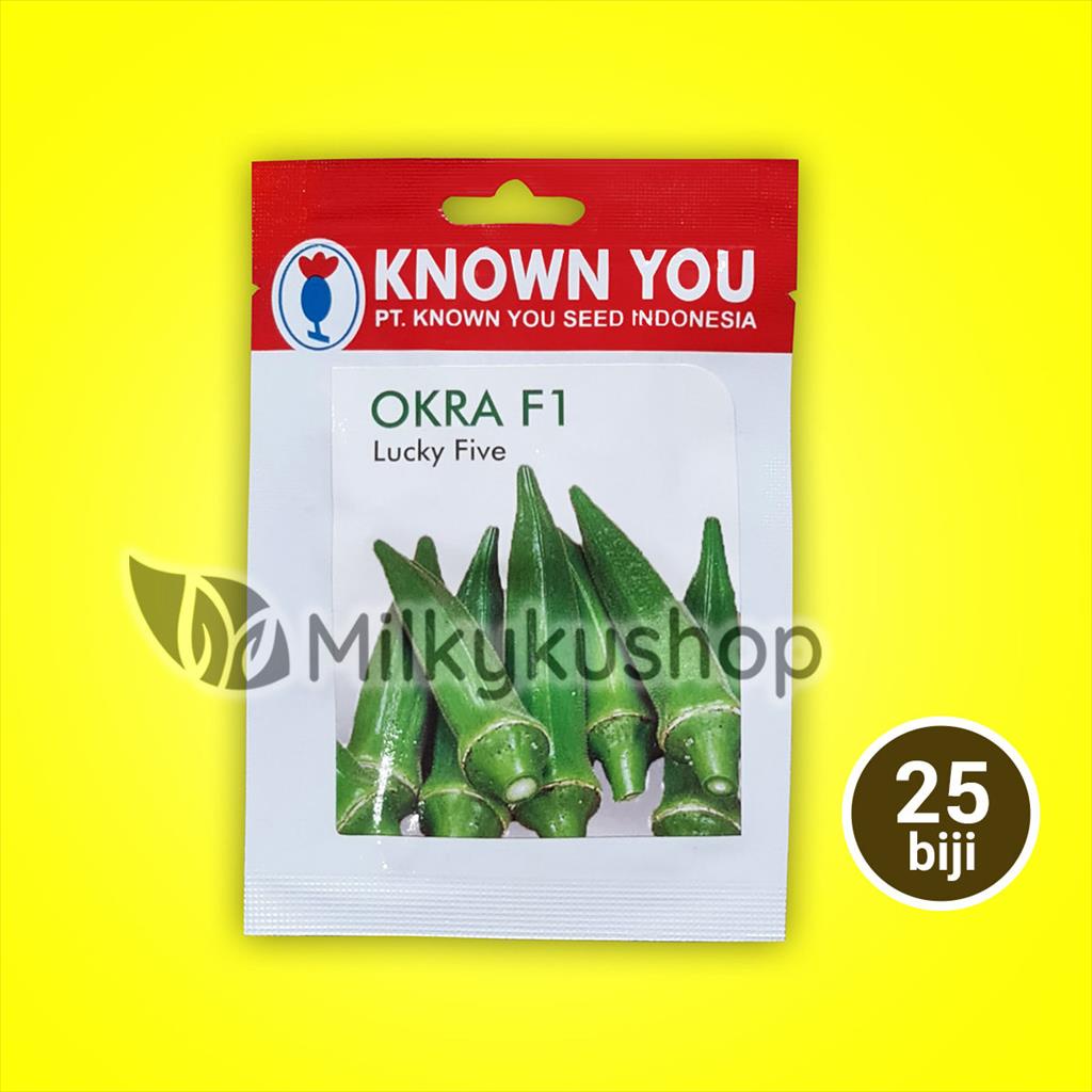 BENIH KYS KNOWN YOU SEED OKRA F1 LUCKY FIVE 25 BIJI KEMASAN PABRIK