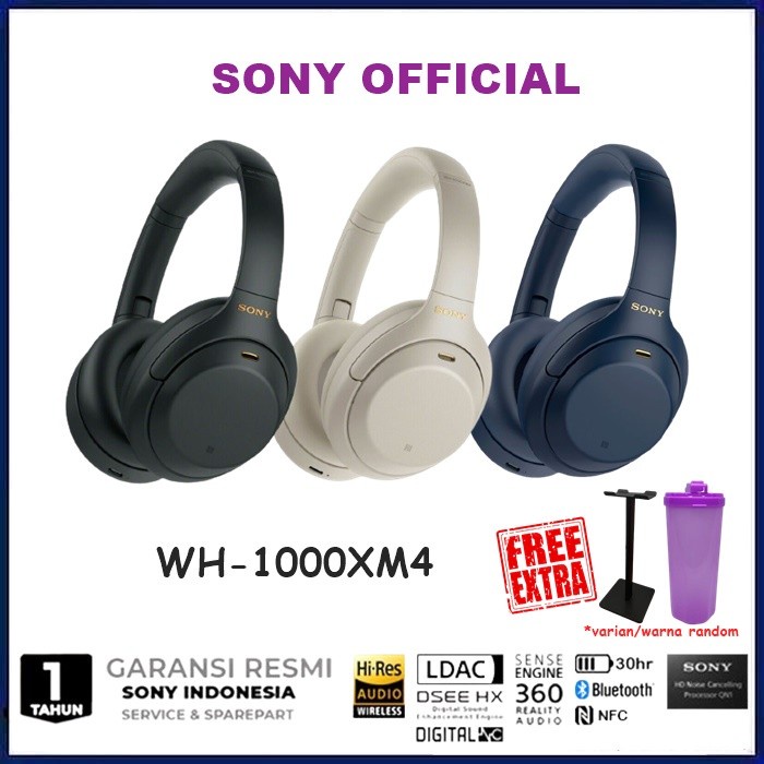 Sony Wh-1000Xm4 Wireless Headphone Wh1000Xm4 Wh 1000Xm4 Wh1000 Xm4 - Black