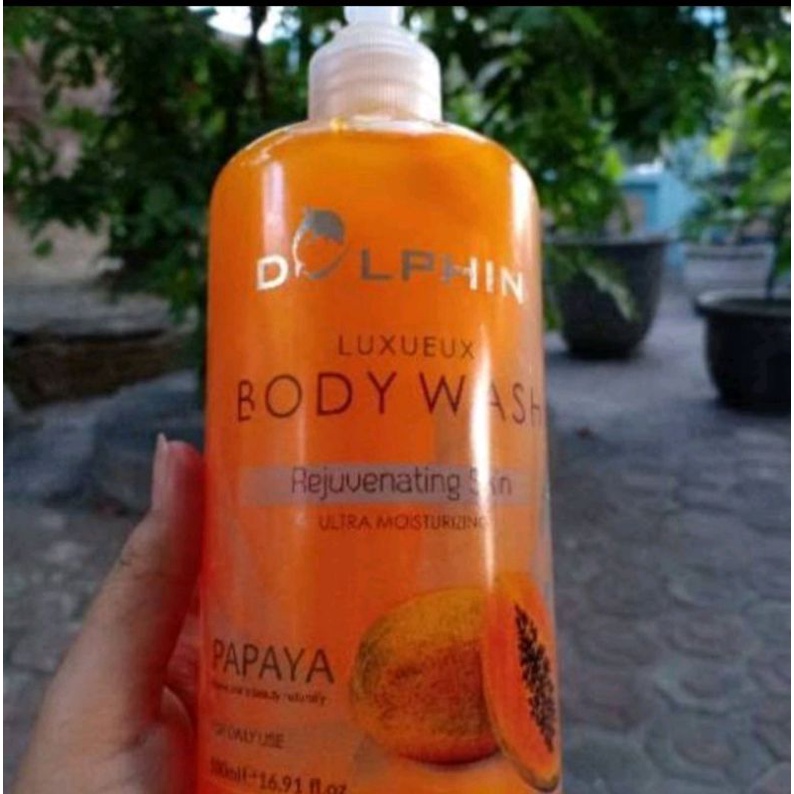 Sabun DOLPHIN PEPAYA body wash 500 ml