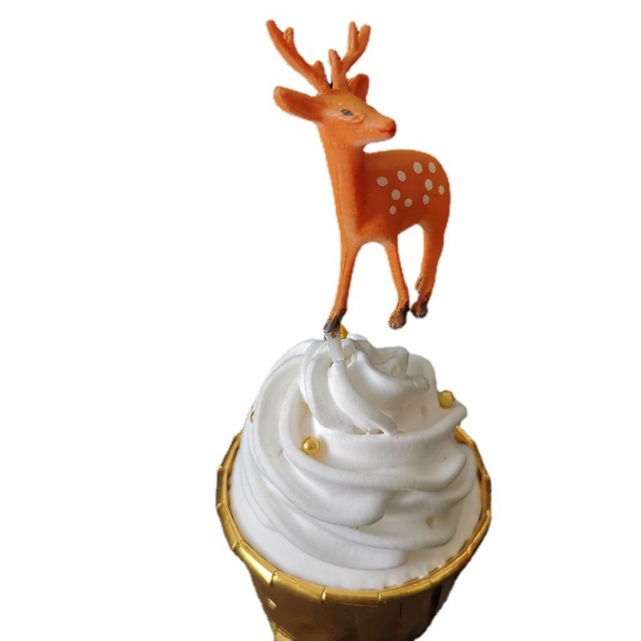 CTRU cake topper rusa deer dekorasi hiasan kue natal tusuk christmas