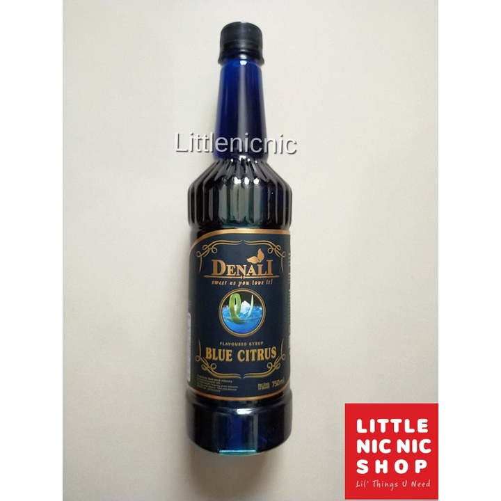 

Denali Blue Citrus Flavoured Syrup 750ml sirup rasa Blue Curacao minuman cafe