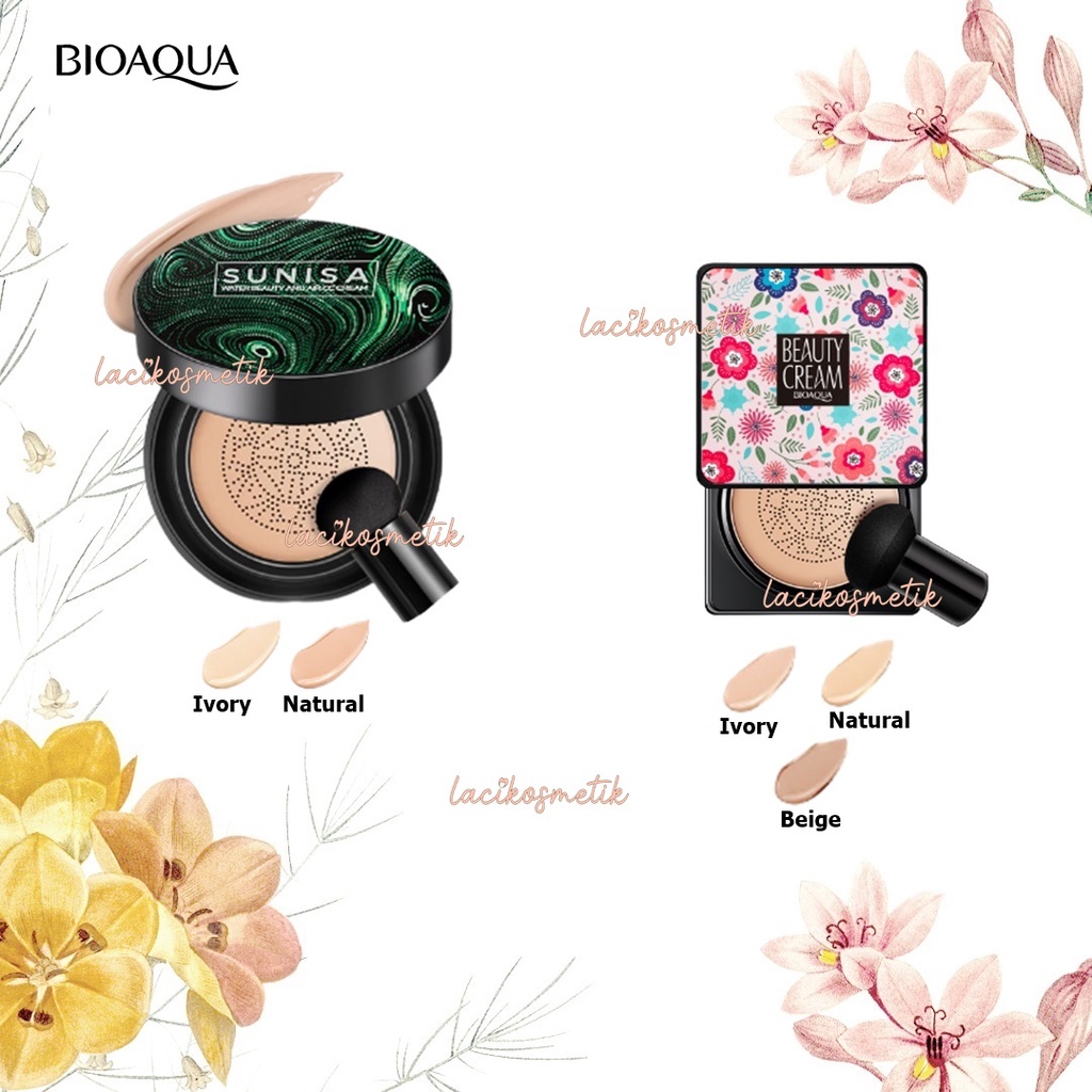 ✨LACIKOSME✨ BIOAQUA BEAUTY CREAM SUNISA WATER BEAUTY CC CREAM - CUSHION BPOM