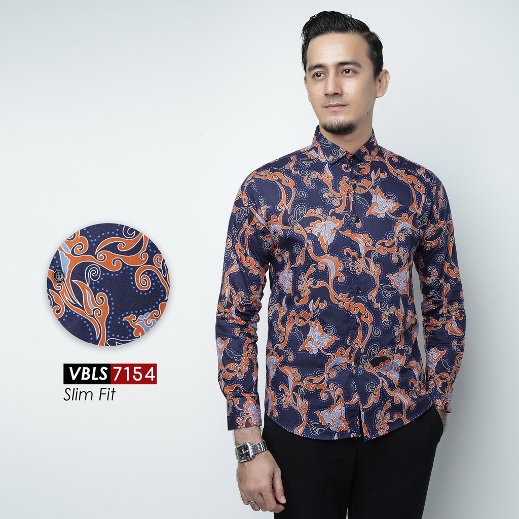 BAJU PRIA/COWOK KEMEJA BATIK PREMIUM SLIMFIT LENGAN/TANGAN PANJANG/PENDEK